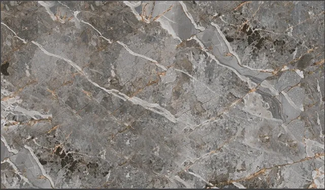 MD-Entree MD Entree - Design mat - Universal - Marble Grey - Vloerkleed - Antislip - Machine wasbaar - 67 x 120 cm Grijs