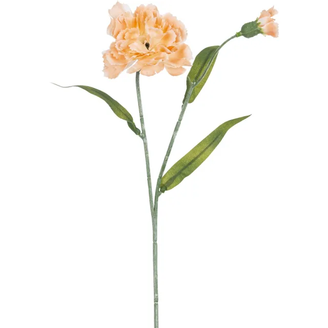 Easyplants Kunstbloem Anjer 40 cm perzik | Zijde | Nepbloemen | perzik | Onderhoudsvrij | Kant-en-klaar