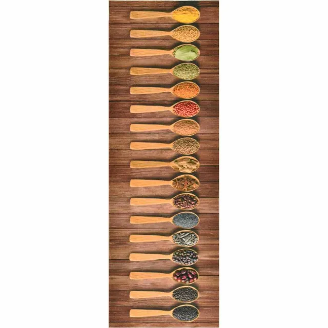 vidaXL Keukenmat wasbaar Spoon 60x180 cm meerkleurig
