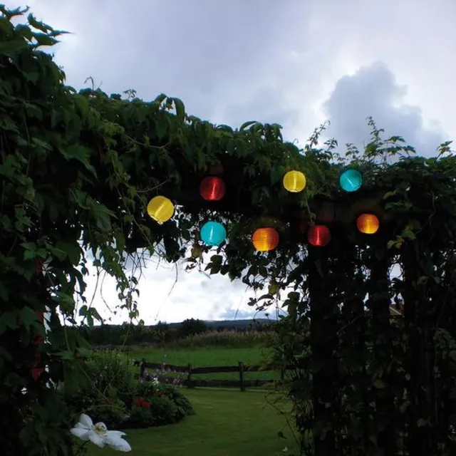 RTM Lighting Solar Feestverlichting 270cm met 10 lampjes -Koel Wit -Tuinverlichting