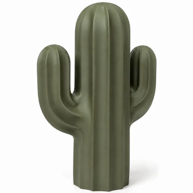 Fiastra Cactus decoratief beeld - Mosgroen
