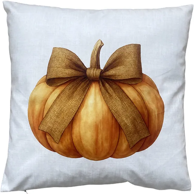 Clayre & Eef Sierkussen Overig 45x45 cm Beige Polyester Pompoen Herfst decoratie