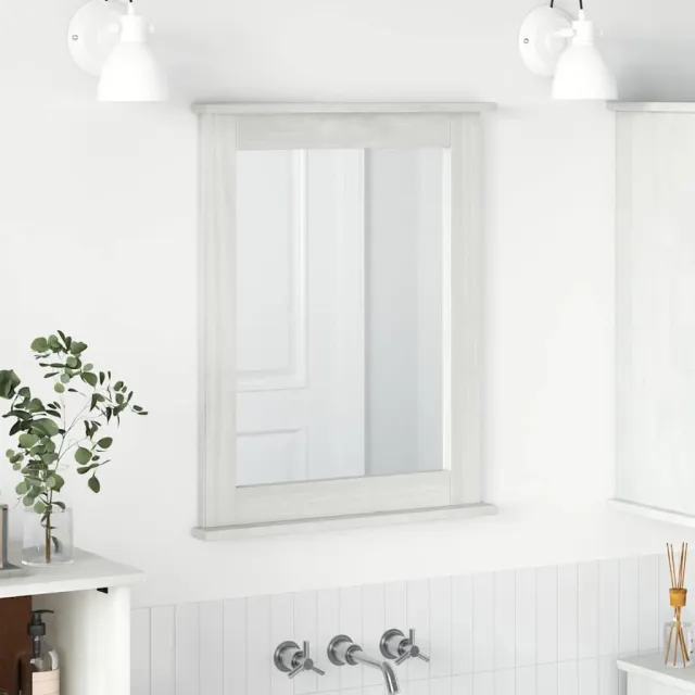 vidaXL Spiegel VIGO Antiek wit 55,5 x 5 x 70 cm Massief grenenhout