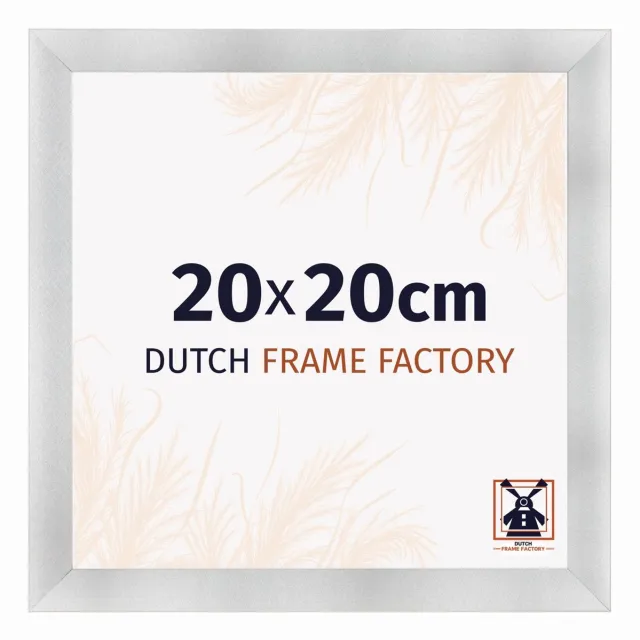 Dutch Frame Factory Fotolijst 20x20 cm - MDF - Aluminium Geborsteld - Praag