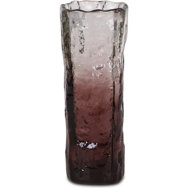 Gert Snel Vaas glas wijnrood 25x10