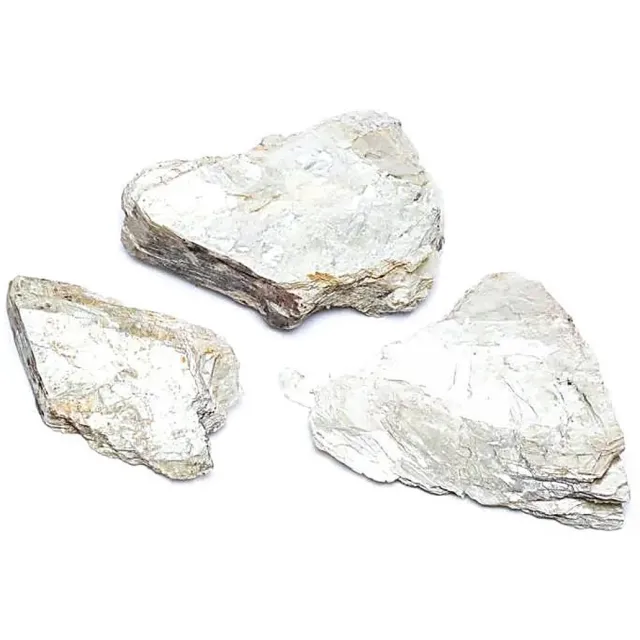 Phoenix Ruwe gouden mica (gele mica), circa 1000 gram Wit/geel