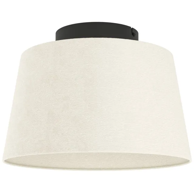 EGLO Febres Plafondlamp - E27 - Textiel - Zwart|Wit Zwart;Wit;