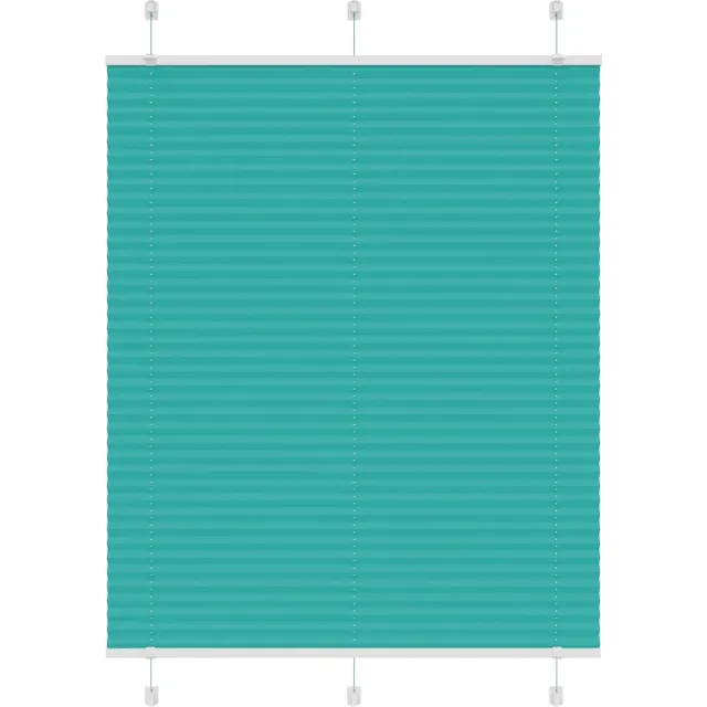vidaXL Plissé - rolgordijn - 110x150cm - stofbreedte - 109,4cm - petrol - groen petroleumgroen