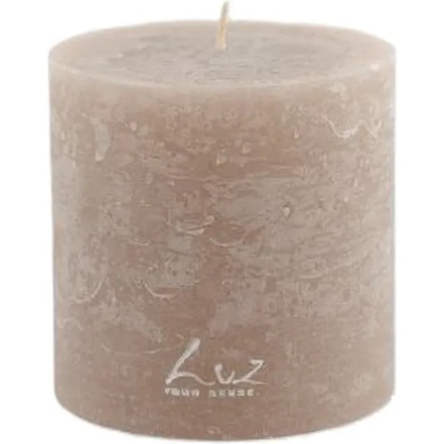 LUZ Rasteli Luz Your Senses Stomp Kaars Crème-Portobello D 9 cm H 9 cm