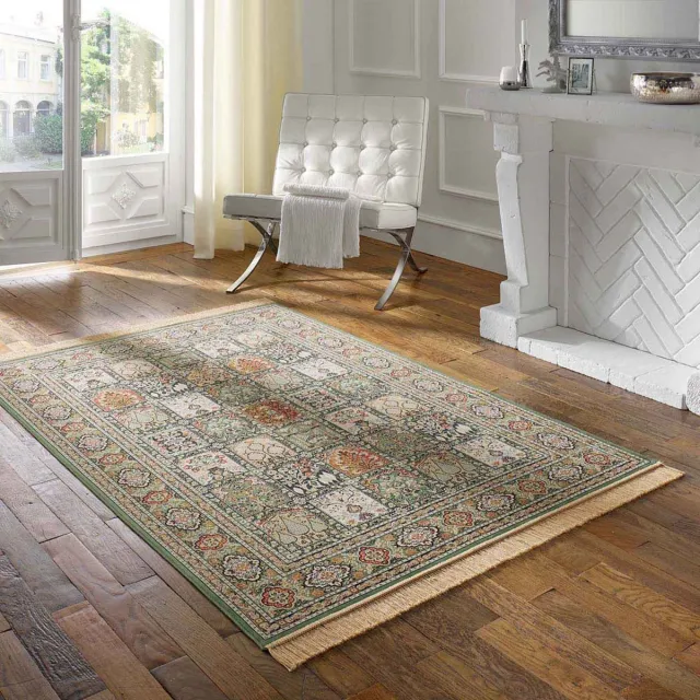 Tapeso Oosters tapijt - Regal Silas groen 95x140