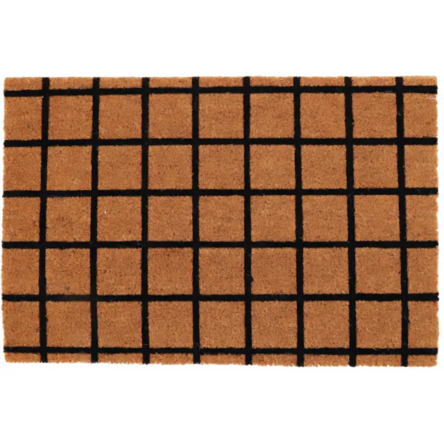 Home & Styling Collection Home Styling Collection - Patroon deurmat van kokosvezel, 59 x 39 cm Bruin
