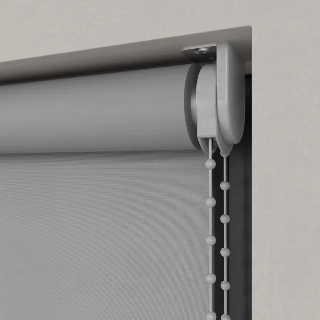 Dutchblinds Rolgordijn - verduisterend - Grijs - 210x190cm - Raamdecoratie op maat