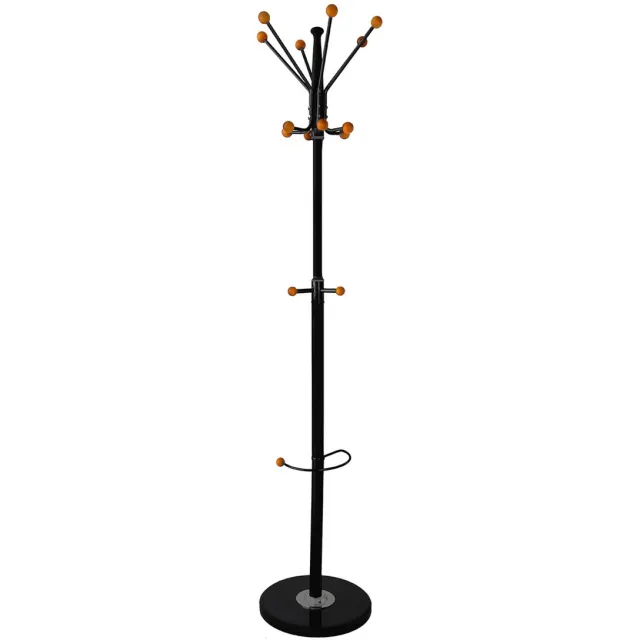 Office Products kapstok Stockholm, met parapluhouder, zwart