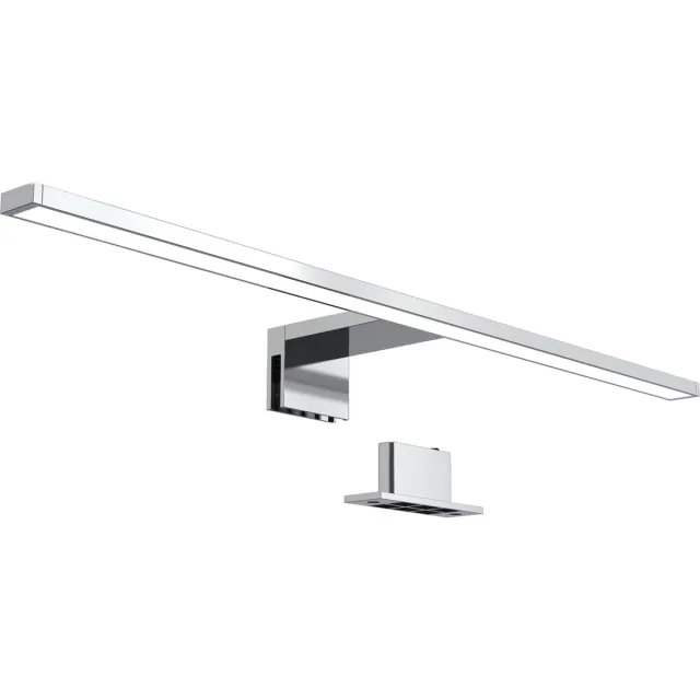 B.K.Licht Spiegellamp - badkamerverlichting - l: 30cm - 4.000K zilver
