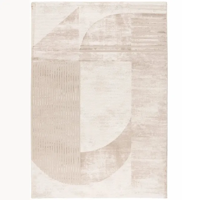 Dutch XXL Modern Vloerkleed | Tapijt | Nancy | Bogen | Beige Beige / Crème