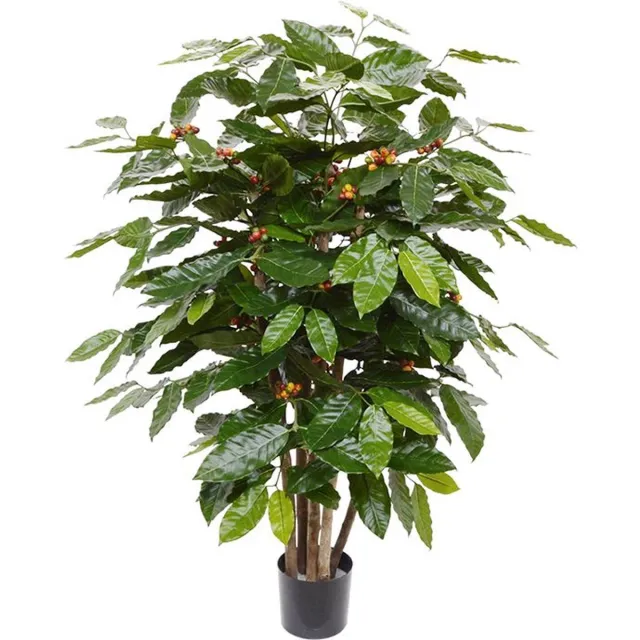 maxifleur Kunstplanten Coffee Arabica kunstplant 100cm groen
