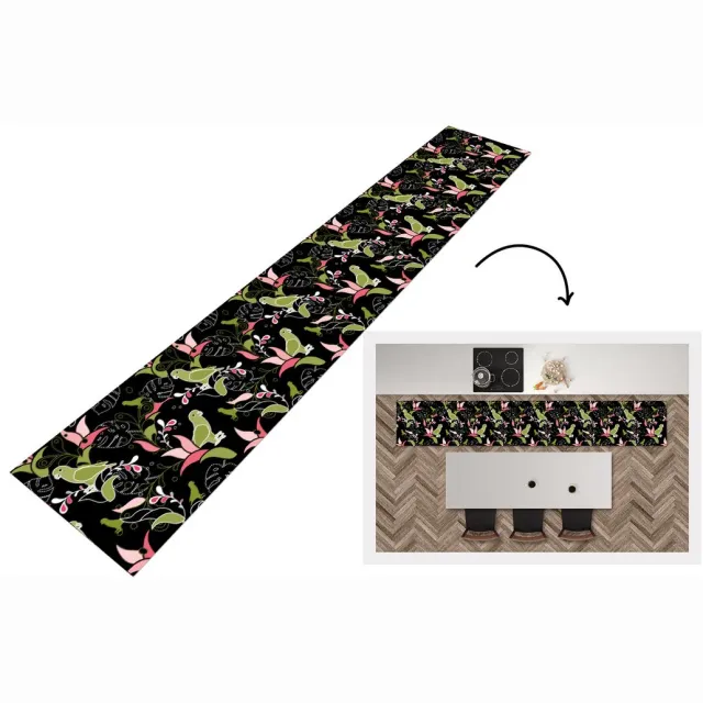 KitchenYeah Keukenloper - Keukenmat - Jungle - Vogel - Patronen - Keuken vloerkleed Multicolor