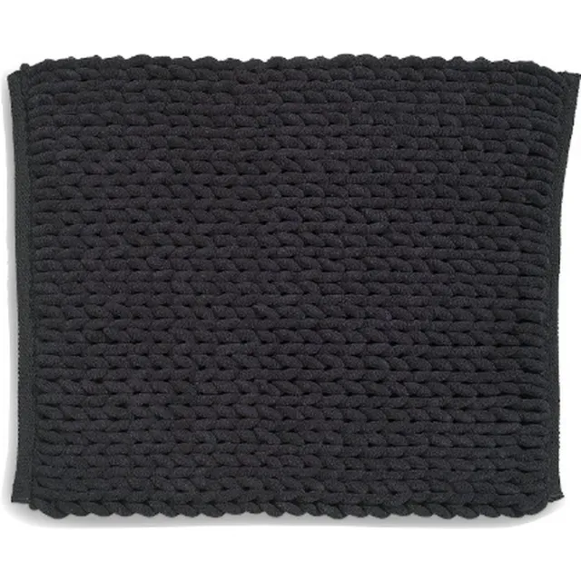 Kela Badkamer Vloerkleed, Badmat , Zwart, Gerecycled Polyester, Katoen - Kela | Masha