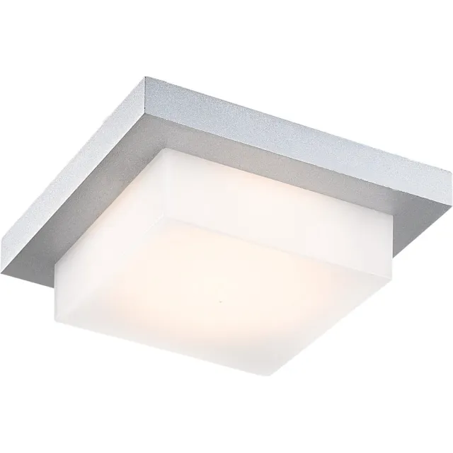 Fantasia Plafondlamp LED buiten vierkant 5W LED IP54 zilver