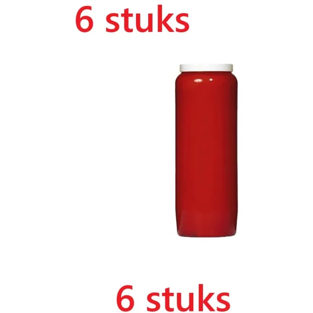 Spaas noveenkaarsen rood *** 6 STUKS *** 9 dagen branders - uitstekende kwaliteit