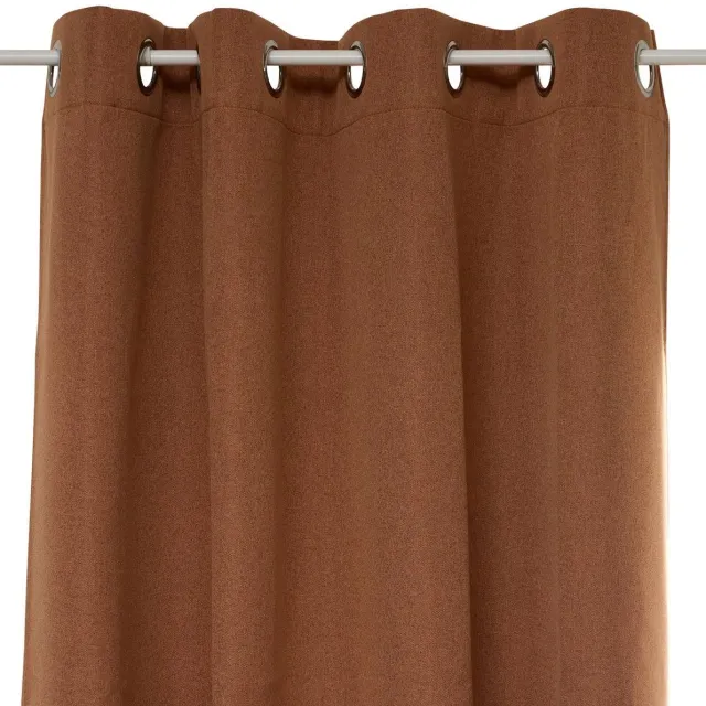 Atmosphera Créateur d'intérieur® LUA verduisterend gordijn met linnenlook Terracotta