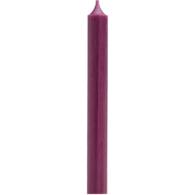 Branded by Dinerkaars 2,1 x 19,5 cm Aubergine – Paars – 6 Branduren – Paraffine – Ø 2,1 cm – Set van 18