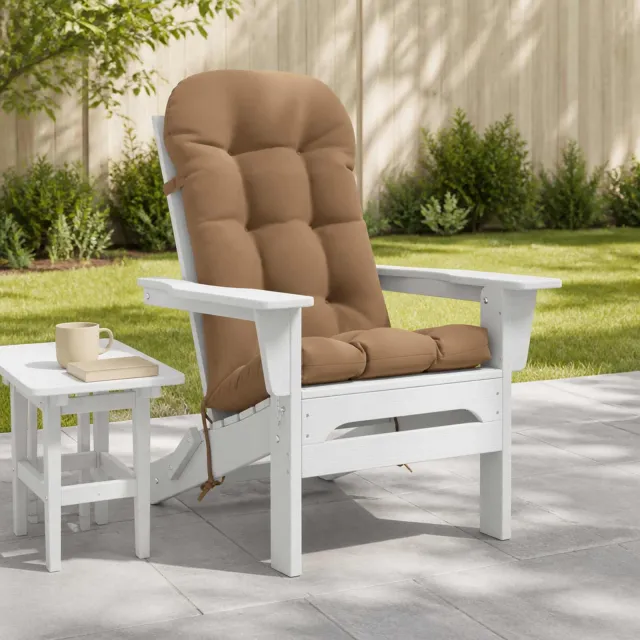 vidaXL Adirondack stoelkussen PUTTEN 100% Polyester Taupe
