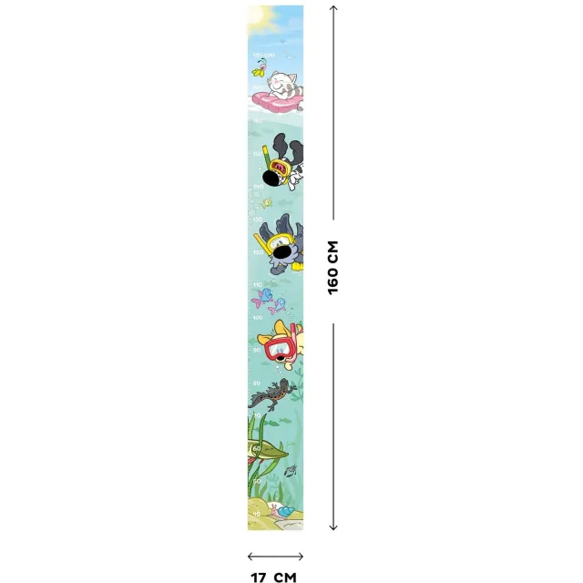 Woezel en Pip Woezel & Pip - Groeimeter Onder water blauw