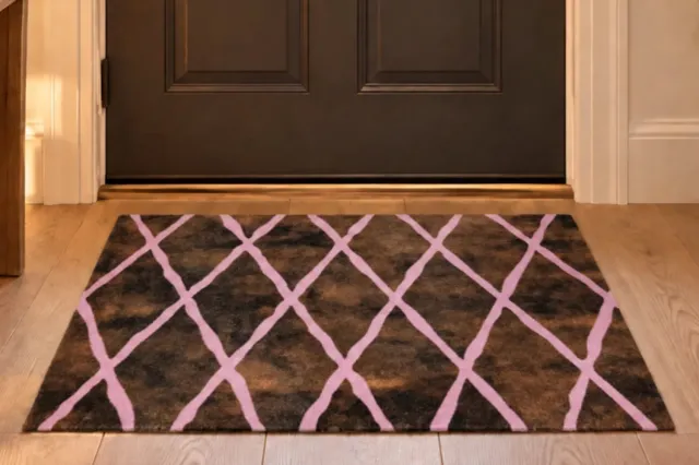 Rozenkelim Deurmat, droogloopmat Rozenkelim | Berber style | Bruin, roze | 90cm x 60cm