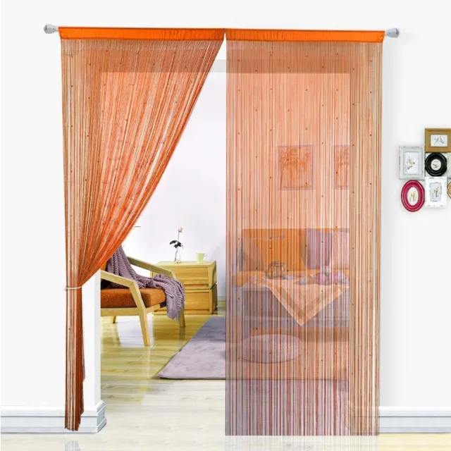 DailySupplies® Deurgordijn Kralen – Macramé – 90x200cm – Oranje