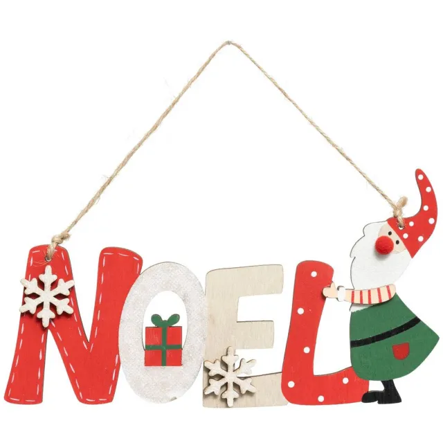 Feeric lights & Christmas Kerstfiguurtje: houten kabouter, 22 cm Rouge