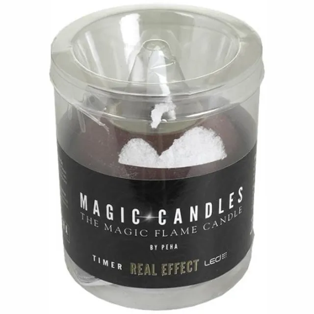 Magic Candles - LED Ball Candle - Ø 7x7cm - Brown bruin