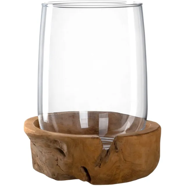 Famanu Home Terras Windlicht, helder Zwart