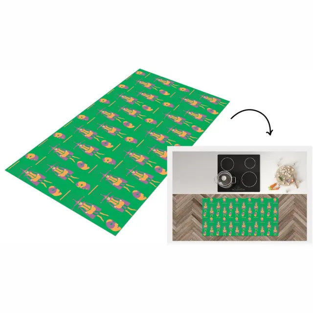 KitchenYeah Keukenloper - Loper keuken - Masker - Patronen - Carnaval - Joker - Keukenloper vinyl multicolor, foto 7