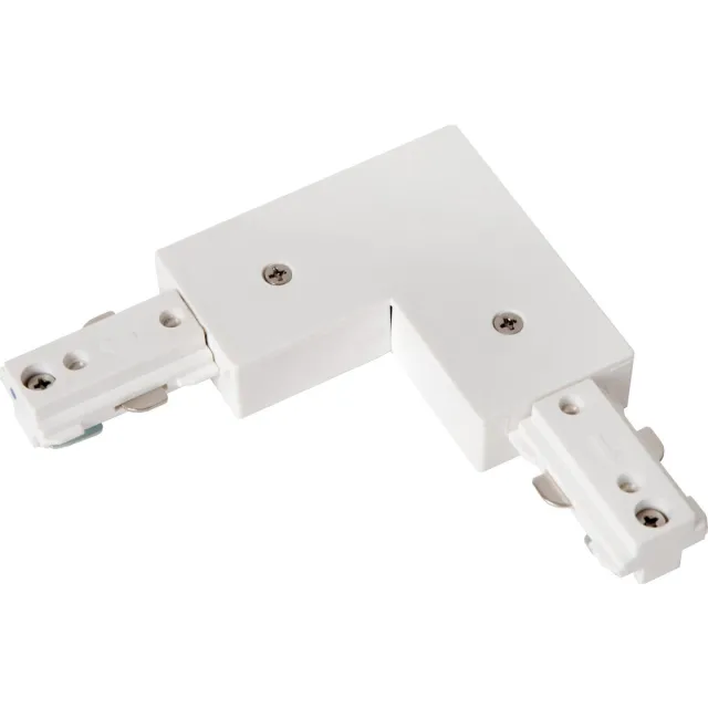 Lucide TRACK L-koppelstuk - 1-fase Railsysteem / Railverlichting - Rechts - Wit (Uitbreiding)