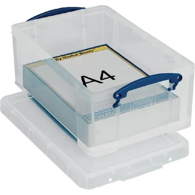 Really Useful 2 x Opbergbox Really Useful Box * 9 liter * 39 x 26 x 16 cm transparant
