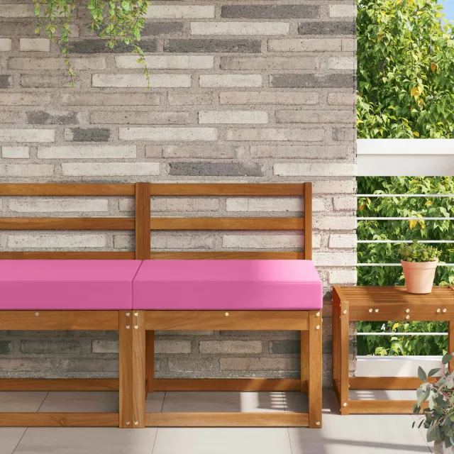 vidaXL Buiten bankkussen Polyester Roze 60 x 60 cm