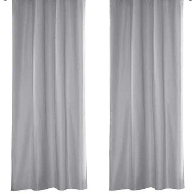 Unyqoos ® Stijlvolle en Weerbestendige Buiten- en Binnengordijnen voor Zonwering en Privacy 137 x 213 cm, grijs