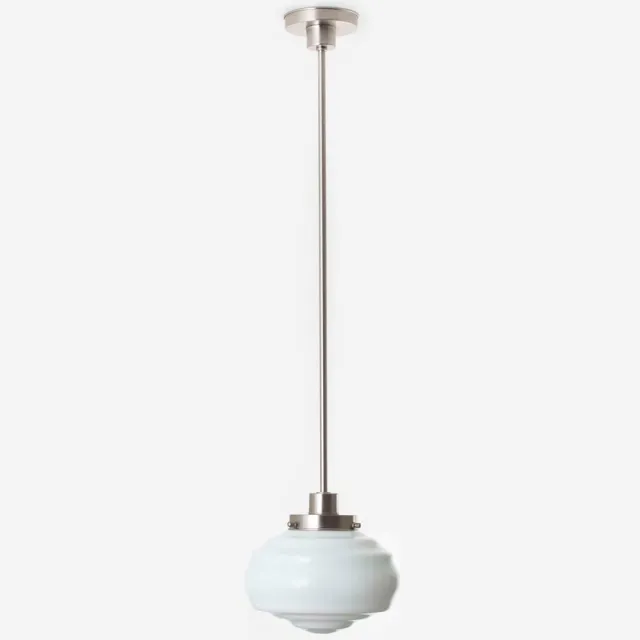 Coloured by Art Hanglamp Alphonse 20's Matnikkel - Art Deco Trade