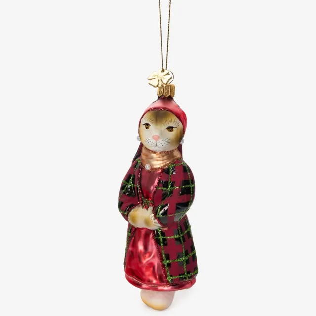 Sissy-Boy Kerst ornament kat met parel Multi