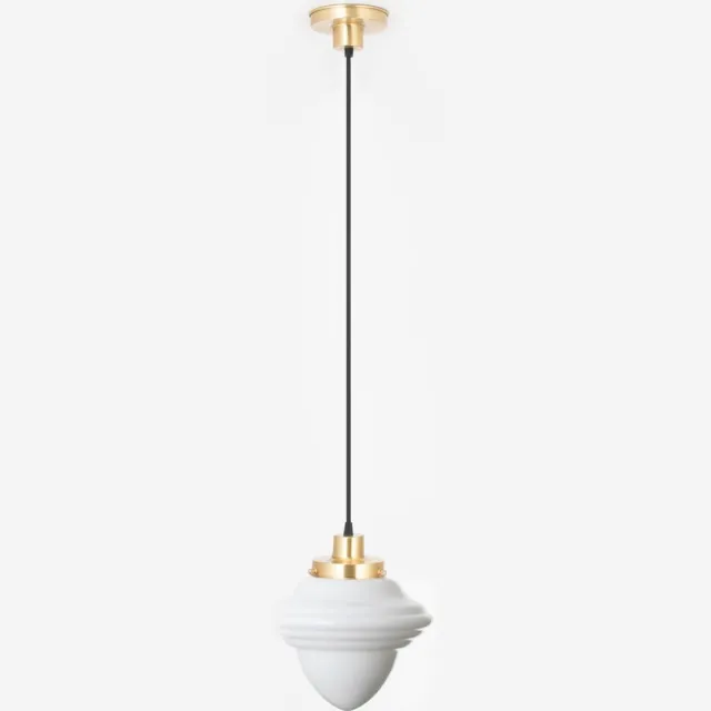 Coloured by Art Hanglamp aan snoer Acorn Medium 20's Messing - Art Deco Trade