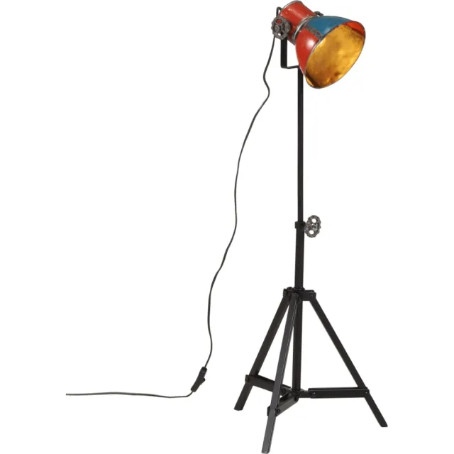 vidaXL Vloerlamp 25 W E27 35x35x65/95 cm meerkleurig