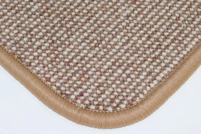 Prima Wollen Vloerkleed - Deurmat - Diva - terra - ecru - 70x90cm
