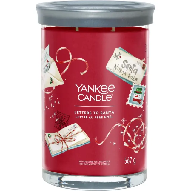 Yankee Candle Letters To Santa Large Tumbler Geurkaars - 100 branduren - twee lonten Rood