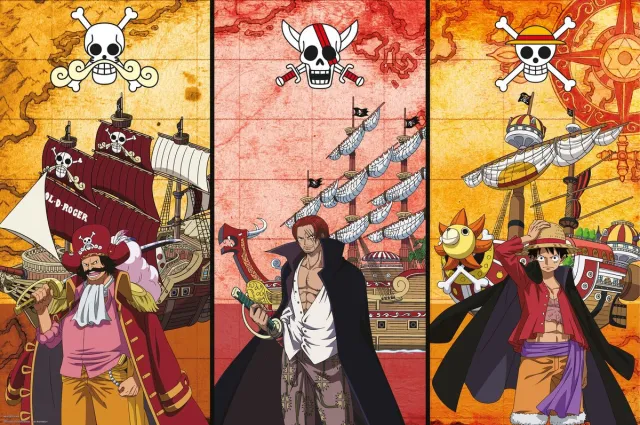 ABYSTYLE Poster One Piece - Captains and Boats 91,5x61cm Divers