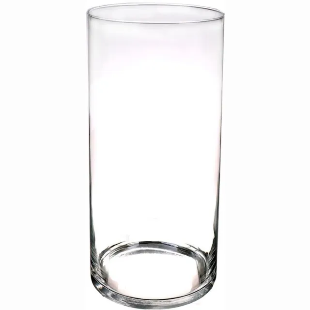Bellatio Decorations Bloemenvaas basic - glas - H60 x D19 cm - Transparant - Vazen/vaas - Boeketvaas