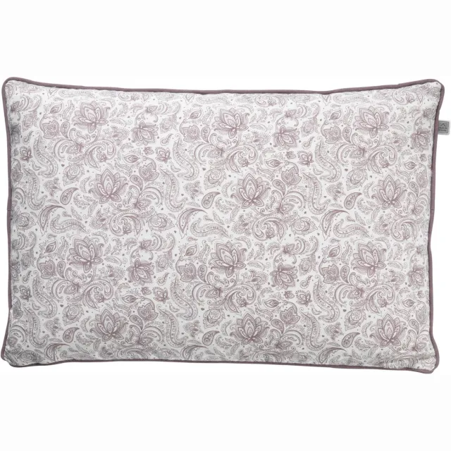 Dutch Decor CESAR - Sierkussen 40x60 cm - aubergine - paars - roze - bloemen - Inclusief binnenkussen