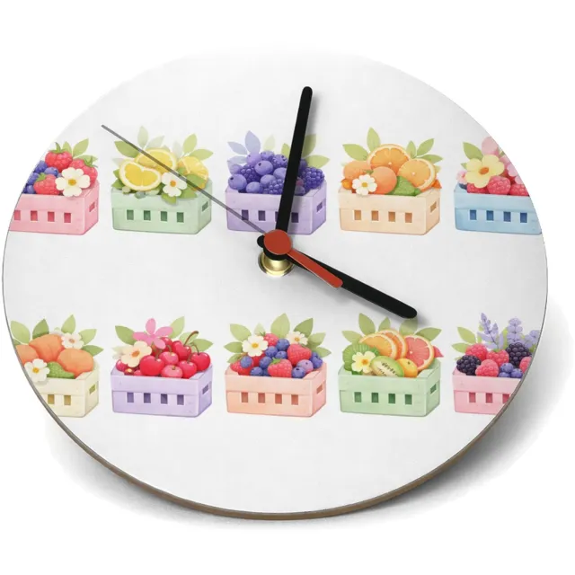 Mr Cadeautjes Klok rond Ø 19 - design Een verfijnde reeks seizoenscomposities met een charmante, c | cadeau Wit