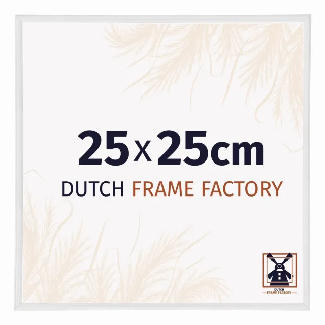 Dutch Frame Factory Fotolijst 25x25 cm - Kunststof - Wit Hoogglans - Angers