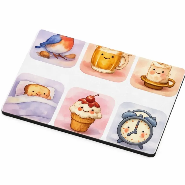 Mr Cadeautjes MDF magnetische fotolijst 7,5 x 5 - design Huiselijke comfort-scène met een alledaags object als ‘karak | cadeau Wit